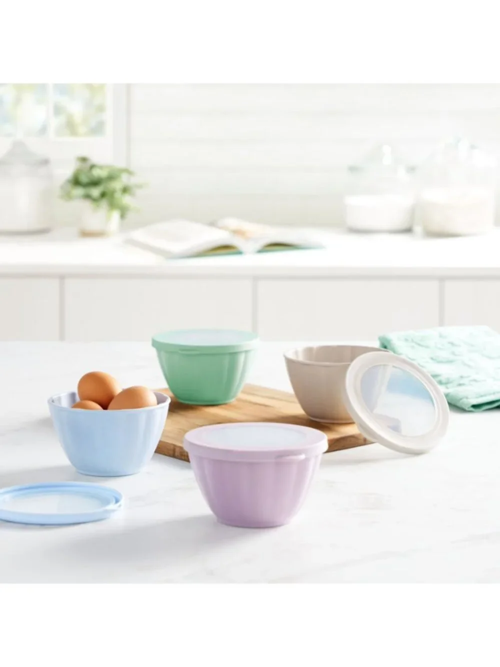 The Pioneer Woman Home Multicolor 8 Piece Food Storage Prep Bowl Set with Lids
